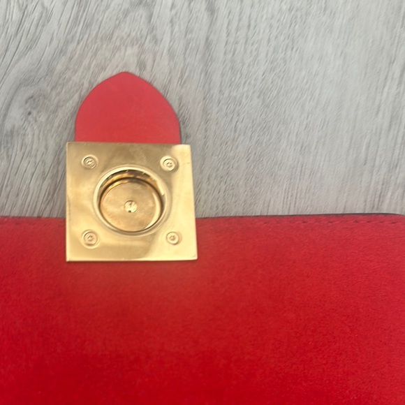 Louis Vuitton Red and Brown Satchel - Picture 10 of 16